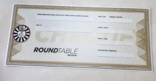reusable cheque